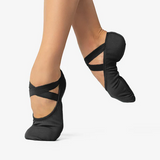 Bliss Canvas Ballet Slipper (Black & White)