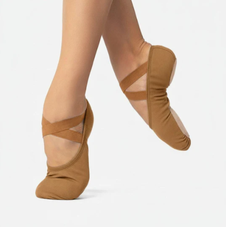 Bliss Canvas Ballet Slipper (Suntan/Mocha)